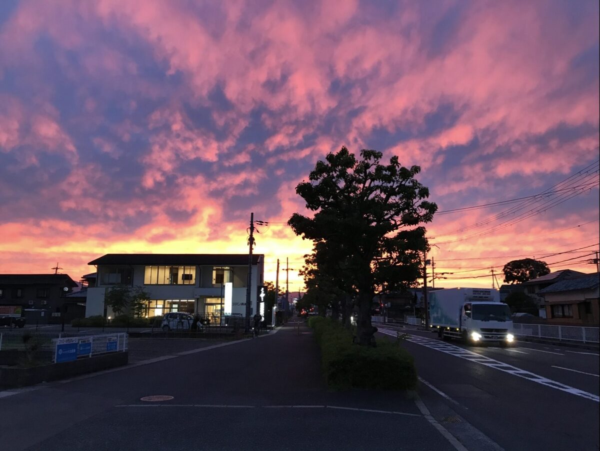 夕日